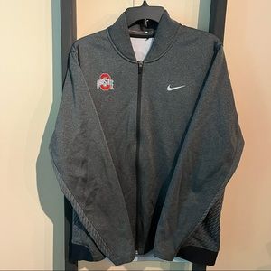 Tiger Woods Nike Ohio State Team Issued Zip-up Crew Neck Jacket